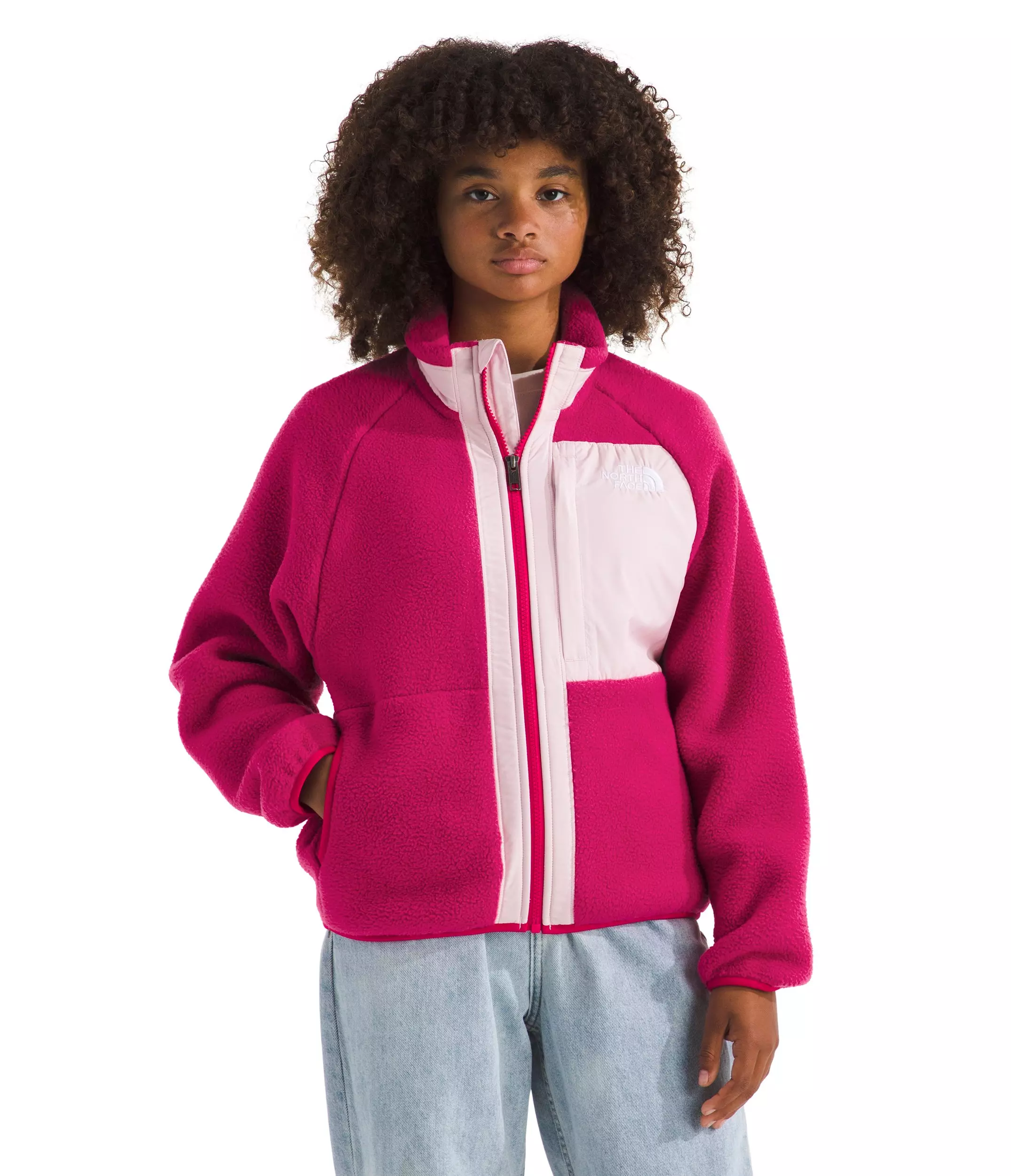 The North Face Yumiori Big Girls' Fleece Full-Zip Jacket - Red